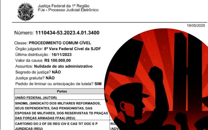Petição Inicial no processo movido pela AGU contra o Sindicato Militar – Veja os argumentos do MD