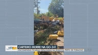 JA 1ª Edição - Regional. Carteiro morre em acidente na GO-241, perto de Formoso