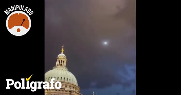 Vídeo que mostra “luz misteriosa” a sobrevoar a Basílica de São Pedro durante o velório do Papa Francisco é verdadeiro?