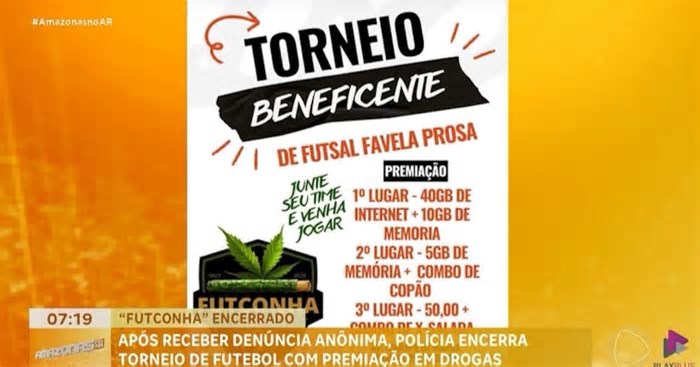 “Futconha”: campeonato com prêmio de maconha é encerrado pela polícia em Manaus (AM)