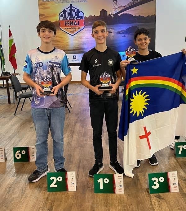 Jovem de MT conquista vice-campeonato brasileiro de xadrez blitz de forma invicta