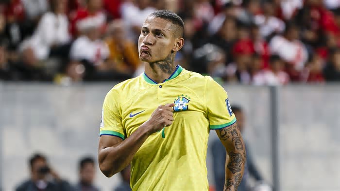 Richarlison comemora retorno à Seleção Brasileira com Ancelotti