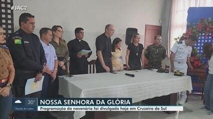 Segunda maior festa religiosa do Norte, Novenário de Nossa Senhora da Glória tem programação lançada no interior do AC; confira