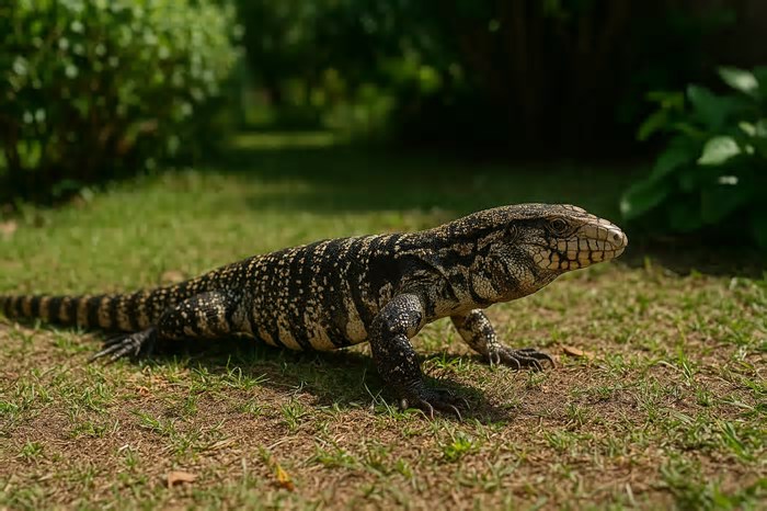 O que significa encontrar um teiú no jardim e como espantar com segurança