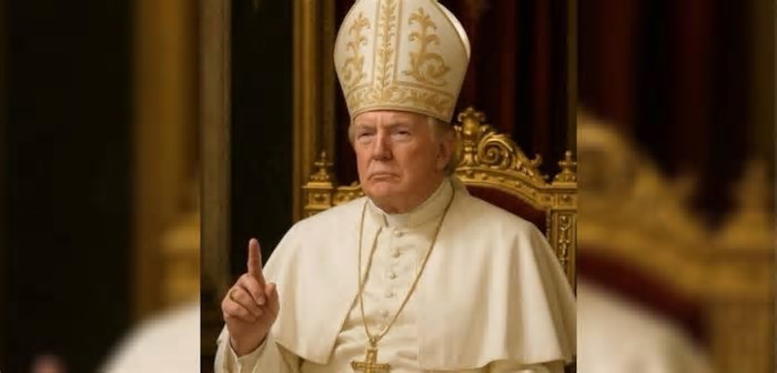Trump e Casa Branca postam imagem do presidente dos EUA como papa