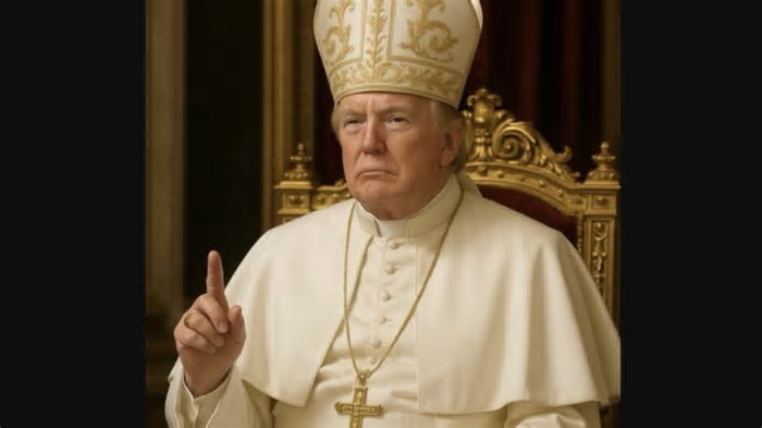 Trump posta foto com trajes e “lança candidatura” a papa