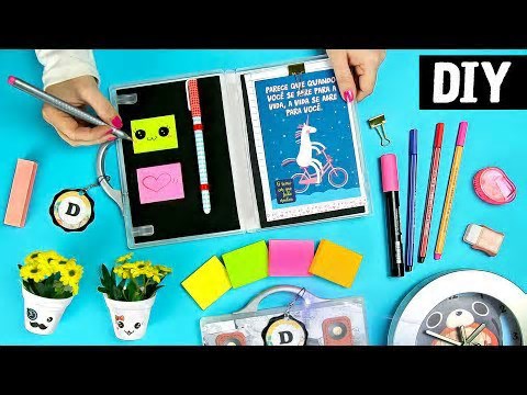 IDEIAS INCRÍVEIS GASTANDO POUCO 😉💰 Ft. Nina Braz | Maleta Estojo, Vela Kawaii e
