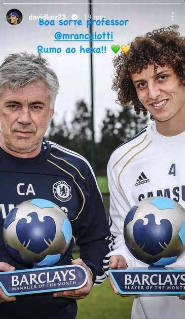 David Luiz manda recado para Ancelotti, da Seleção Brasileira
