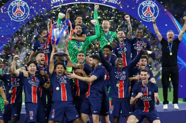 Atropelo parisiense em Munique: PSG aplica 5 a zero na Inter de Milão e fatura o título da Champions League