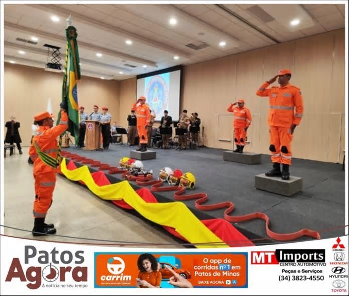 12º Batalhão de Bombeiros de Patos de Minas realiza passagem de comando