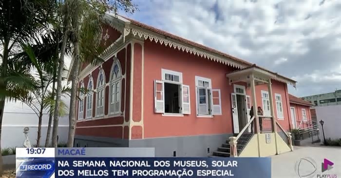 Na Semana Nacional dos Museus, Solar dos Mellos tem programação especial