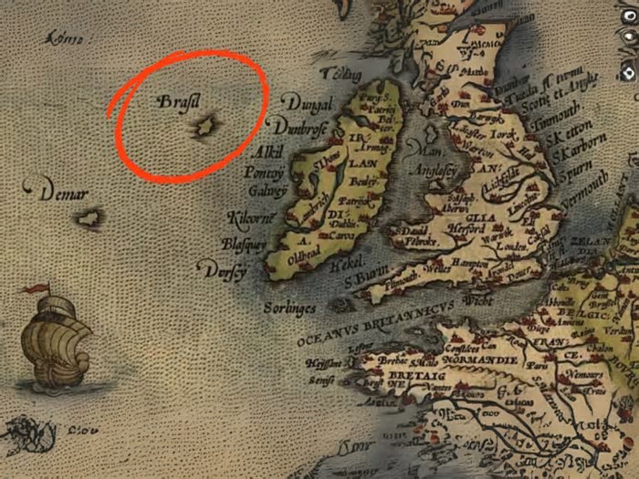 Ilha Brasil: a incrível ilha fantasma da Irlanda que aparece em mais de 100 mapas e pode ser a verdadeira origem do nome do Brasil!