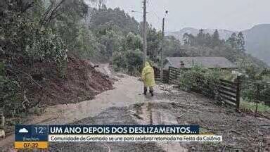 Bom Dia Rio Grande. Um ano após deslizamentos: comunidade de Gramado se une