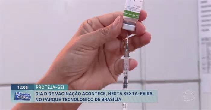 Dia D de vacinação acontece no Parque Tecnológico de Brasília nesta sexta