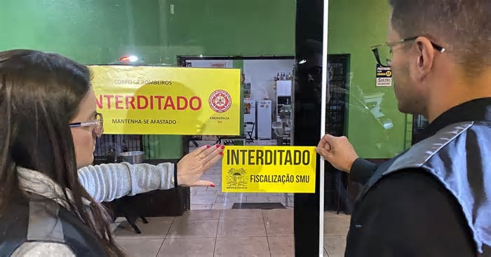 Estabelecimento no bairro Fátima, em Caxias, é interditado pela prefeitura