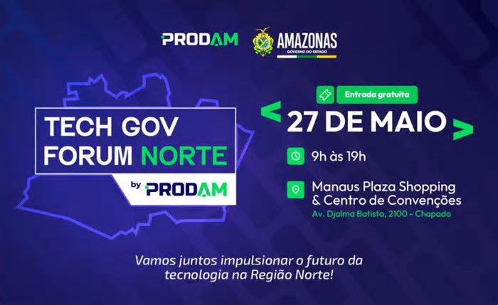 Tecnologia: Fórum Tech Gov Norte abre inscrições para debater futuro da administração pública