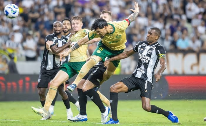 Palmeiras vence Ceará com gol de Gustavo Gómez na Arena Castelão pela Copa Betano do Brasil