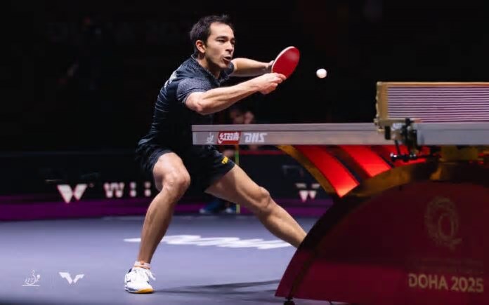 Hugo Calderano conquista primeira medalha do Brasil no Mundial de tênis de mesa em Doha, no Qatar