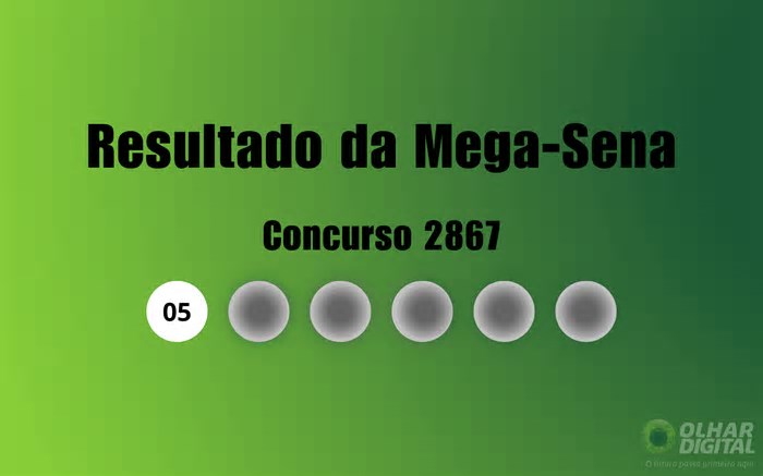 Mega-Sena 2867: veja resultado de hoje, sábado (24)