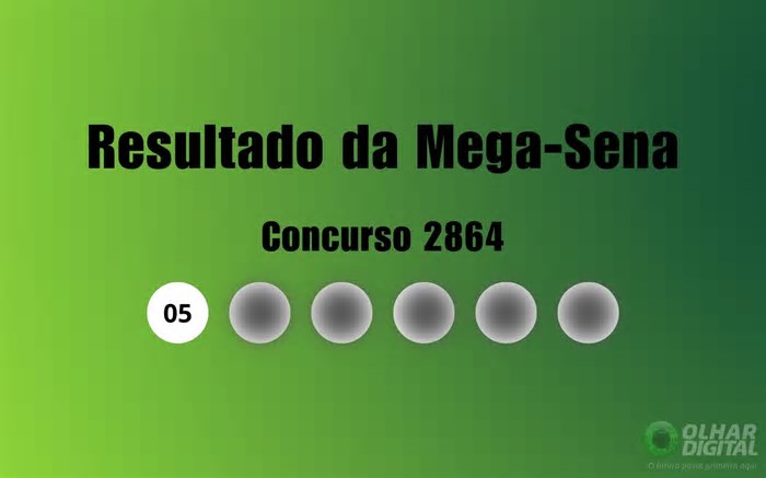 Mega-Sena 2864: veja resultado de hoje, sábado (17)