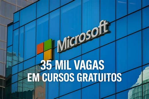 Microsoft libera 35 mil vagas em cursos gratuitos online com foco em inteligência artificial e computação em nuvem
