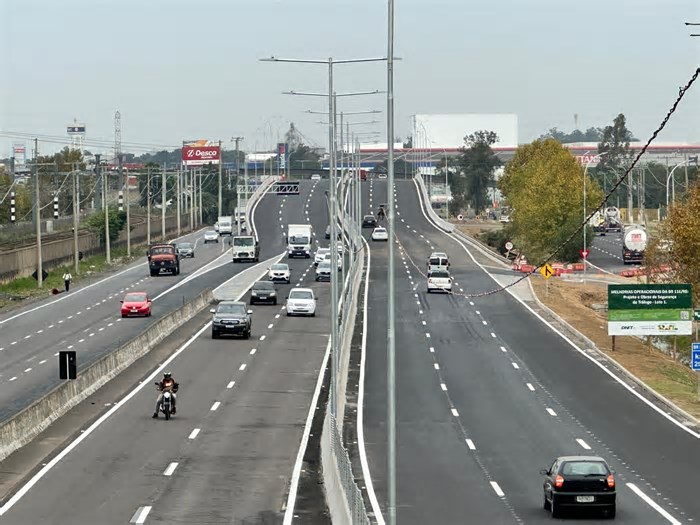 BR-116: Com liberação de viadutos em Esteio, veja como estão as obras na rodovia