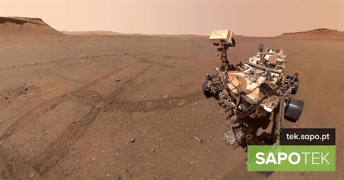 Rover Perseverance capta uma visão da misteriosa lua Deimos antes do amanhecer em Marte