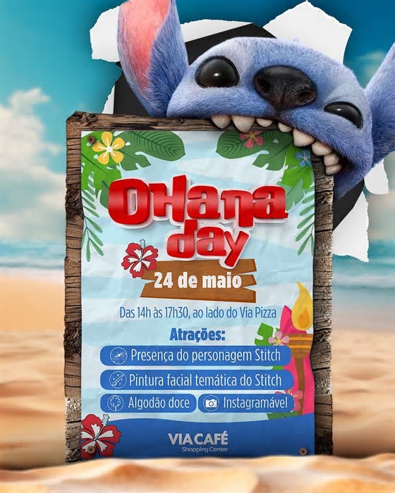 Shopping realiza evento gratuito para marcar a estreia de “Lilo & Stitch” em Varginha