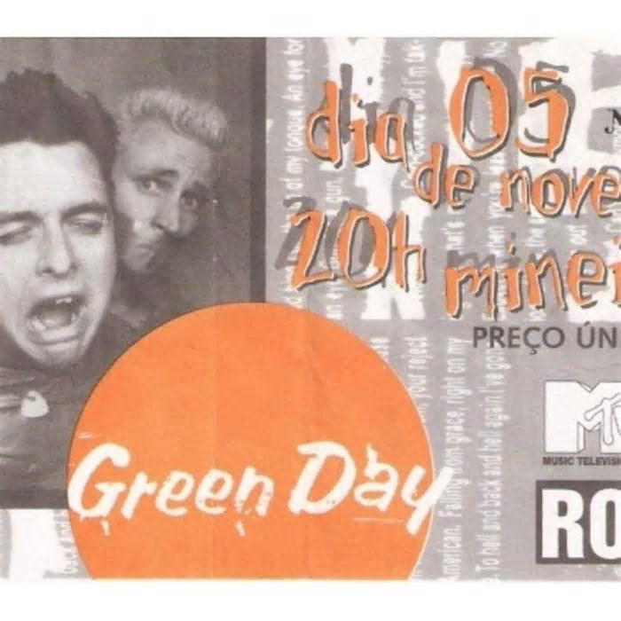 Green Day no Brasil não virá a BH, mas em 1998 capital teve show de R$20