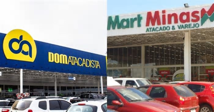 Dom Atacadista e Mart Minas (Fotos: Reproduções / Internet / SA Varejo)