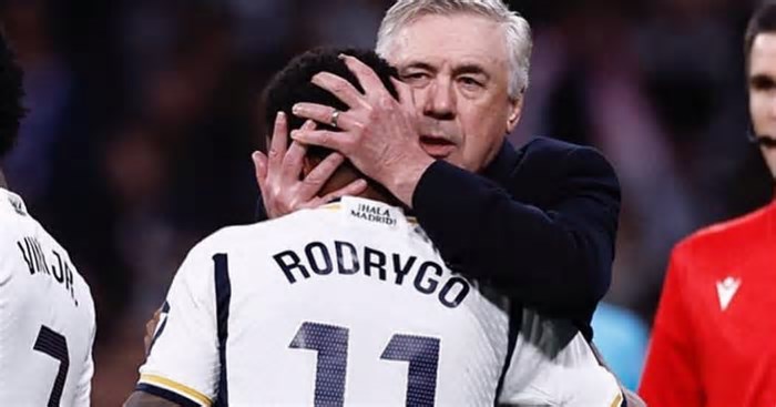 Rodrygo desfalca Real Madrid em despedida de Ancelotti e fica fora da próxima Data Fifa