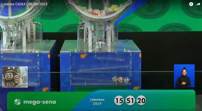Ninguém acerta as seis dezenas da Mega-Sena 2859, e prêmio vai a R$ 38 milhões; veja números sorteados