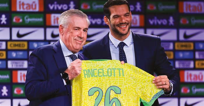Carlo Ancelotti e a esperança de reconciliação da torcida com a seleção