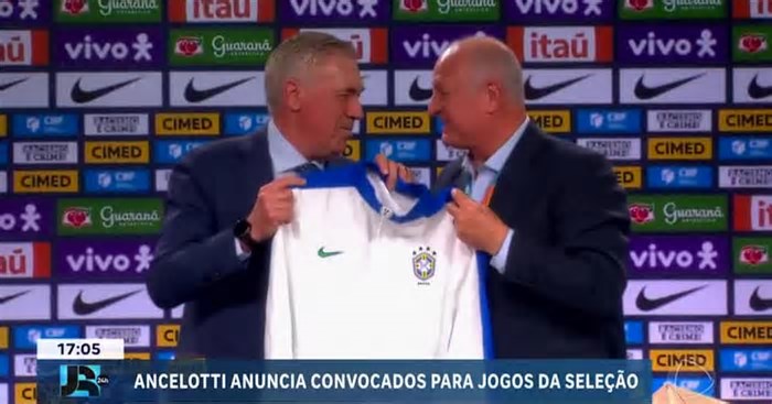 Carlo Ancelotti assume seleção brasileira e divulga lista de convocados