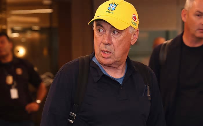 Carlo Ancelotti, técnico da seleção brasileira, cita conexão com futebol brasileiro