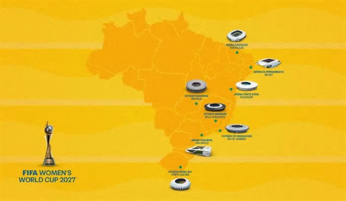 Fifa anuncia as oito cidades-sede da Copa do Mundo Feminina de 2027
