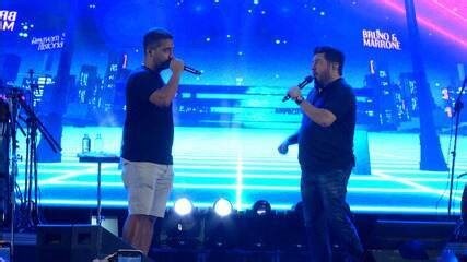 Em show solo após acidente de Marrone, Bruno canta sucesso ao lado de Juliano no Tocantins