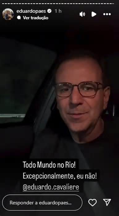 Horas antes do show da Lady Gaga, Eduardo Paes anuncia que está indo para os Estados Unidos