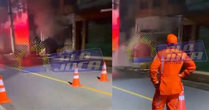 VÍDEO: Incêndio atinge loja na Baixa dos Sapateiros, em Salvador