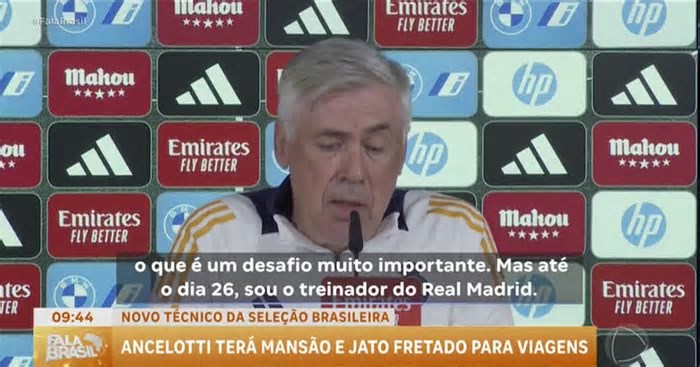 Carlo Ancelotti é confirmado como técnico da seleção brasileira