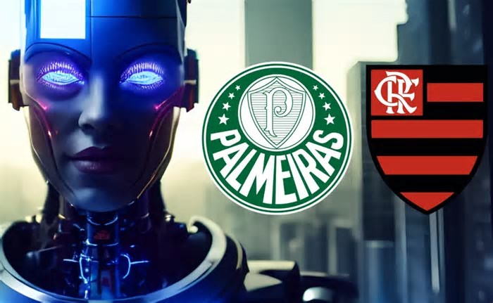 Palpite da inteligência artificial crava Palmeiras x Flamengo tendo 5 gols