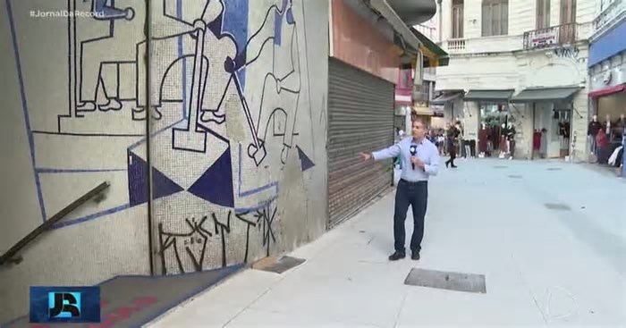 Obra de Di Cavalcanti é vandalizada durante Virada Cultural em São Paulo