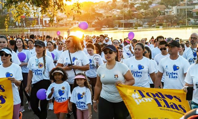 Caminhada em Campo Grande une sociedade no combate à violência contra mulheres