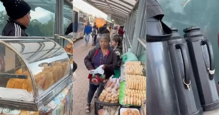 Venda de café da manhã movimenta comércio em pontos de ônibus na região Centro-Sul de BH: ‘Muita gente gosta’