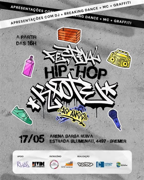 Festival movimenta a cena Hip-Hop de Rio do Sul