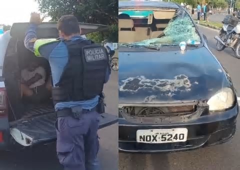Motorista embriagado atropela cinco corredores durante prova na Ponta Negra