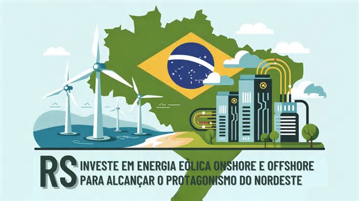 Rio Grande do Sul projeta avanço na energia eólica com foco em data centers e geração offshore