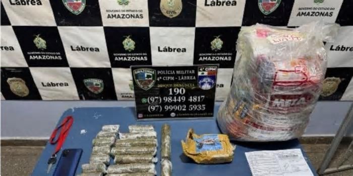 Adolescente de 17 anos é apreendido com drogas escondidas em cesta básica no interior do AM