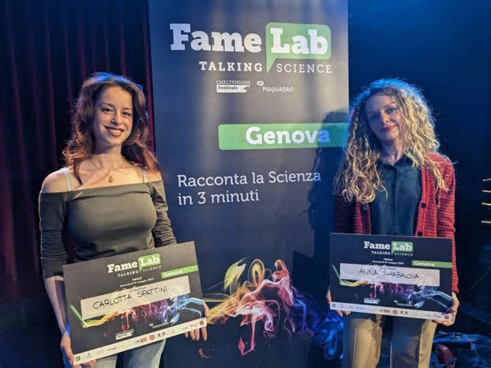 L’Istituto Italiano di Tecnologia sul podio delle selezioni genovesi di FameLab 2025