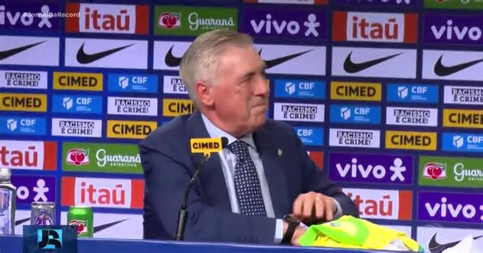 Carlo Ancelotti é apresentado como técnico da seleção brasileira no Rio